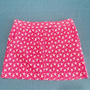 J. Crew Pink Star Printed Skirt size 4